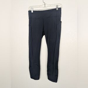 Lululemon Navy Run inspire II Cropped Leggings